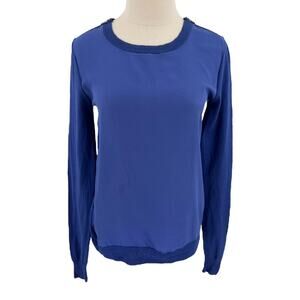 Comptoir Des Cotonniers Vibrant Blue Crew Neck Sweater